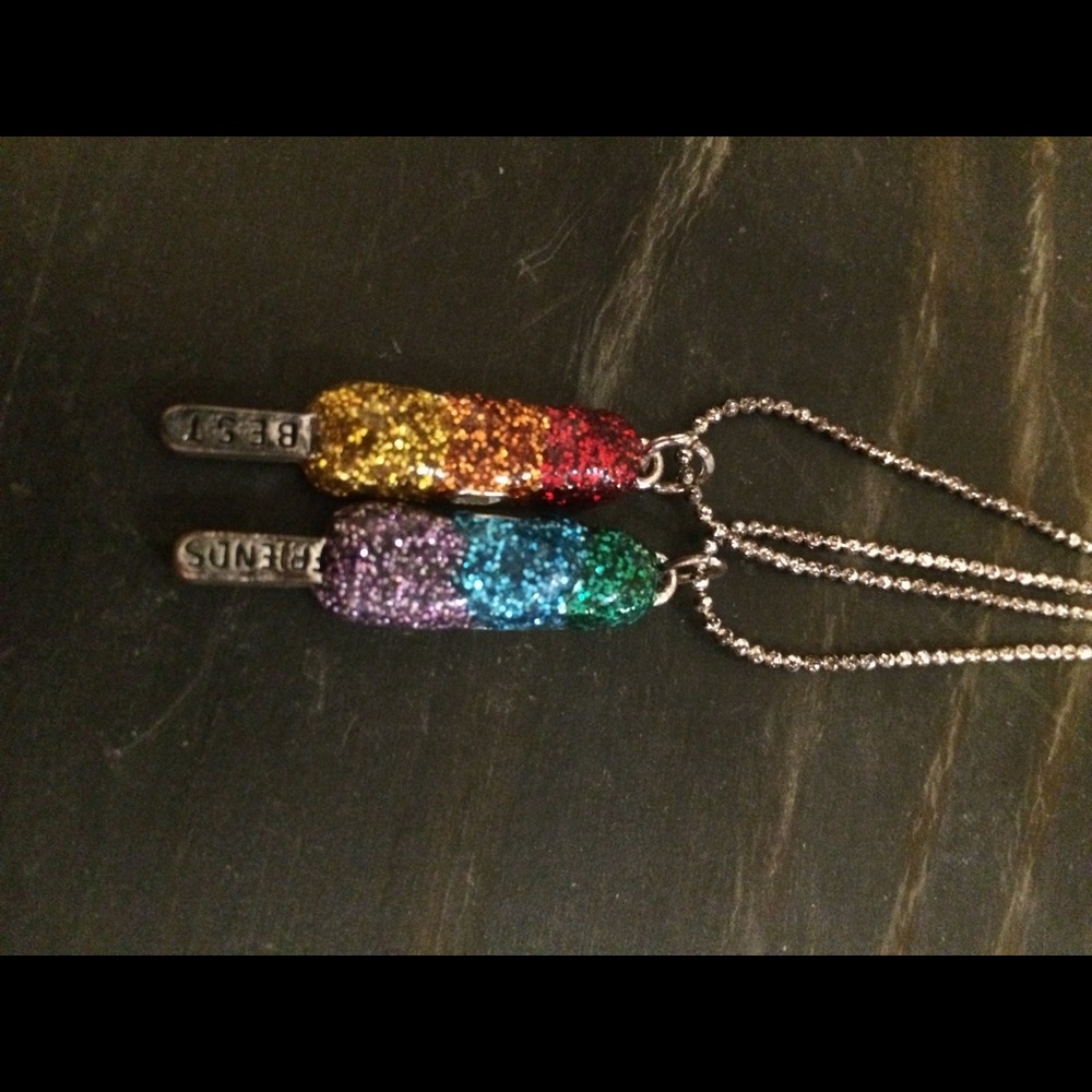 Best Friend Popsicle Magnetic Necklace Charms